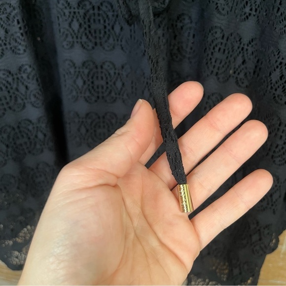 Melissa Obadash Ashley Swim Coverup Black Lace Pool Beachy Womens S - Picture 3 of 5